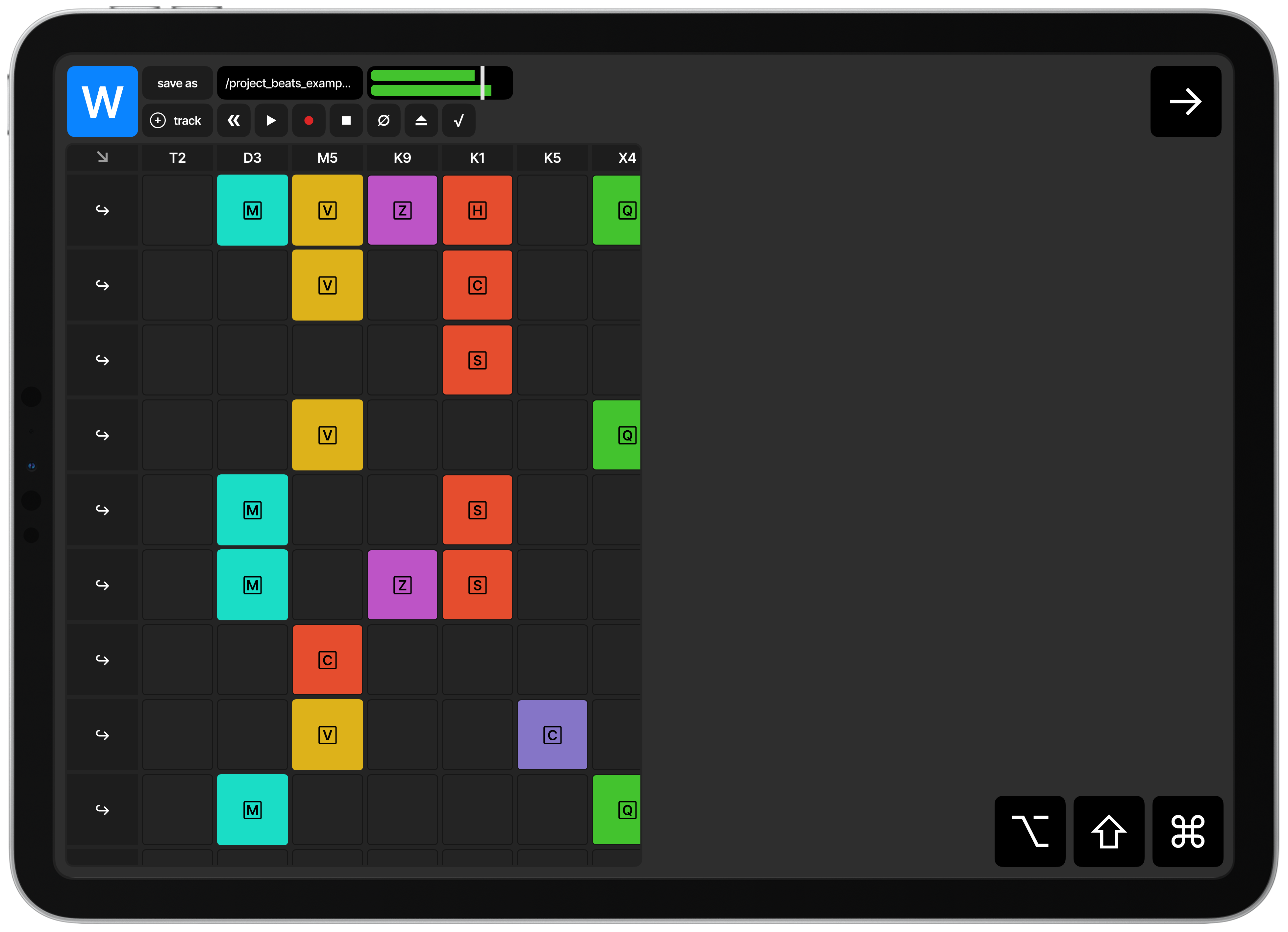 Timeline sequencer
