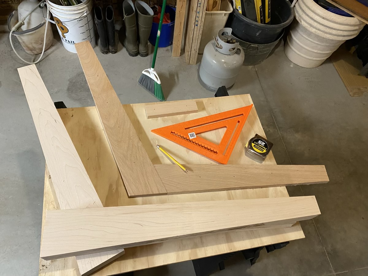 Using a guide for the back and bottom