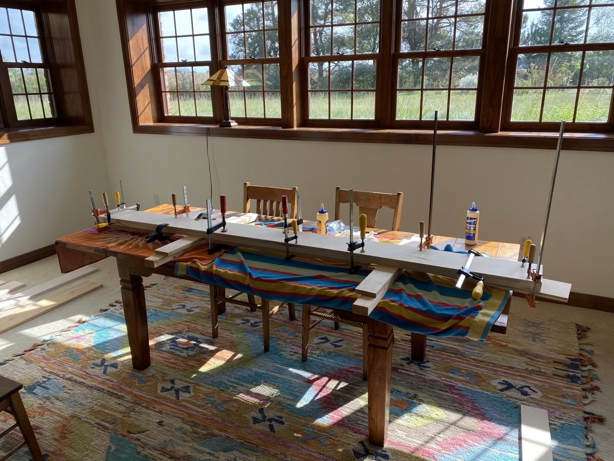 Laminating the timber