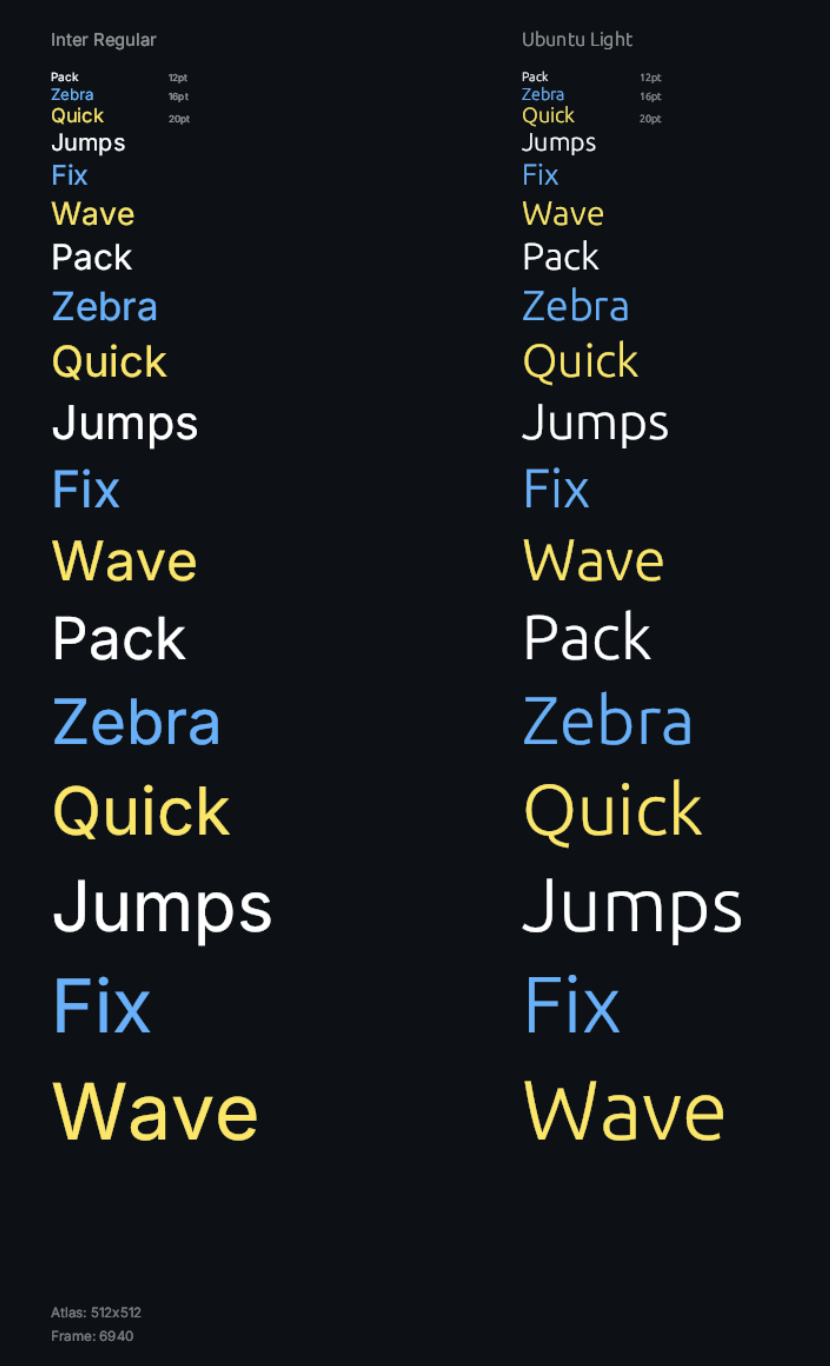 WebGL TTF rendering via rust and WASM