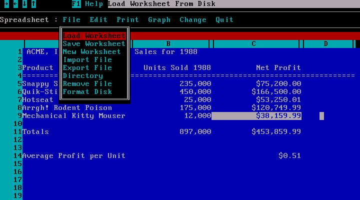 Better Working Eight-in-One for MS-DOS
